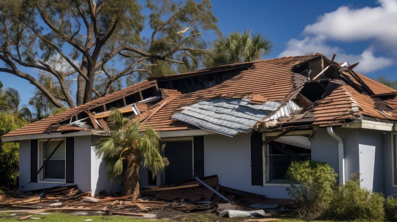 Roof Repair After Storm Or Impact Damage