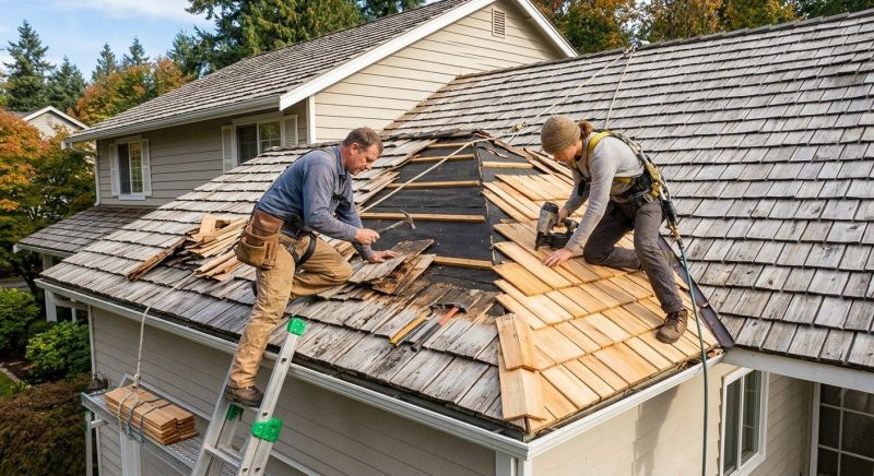 Cedar Shake Roof Repair